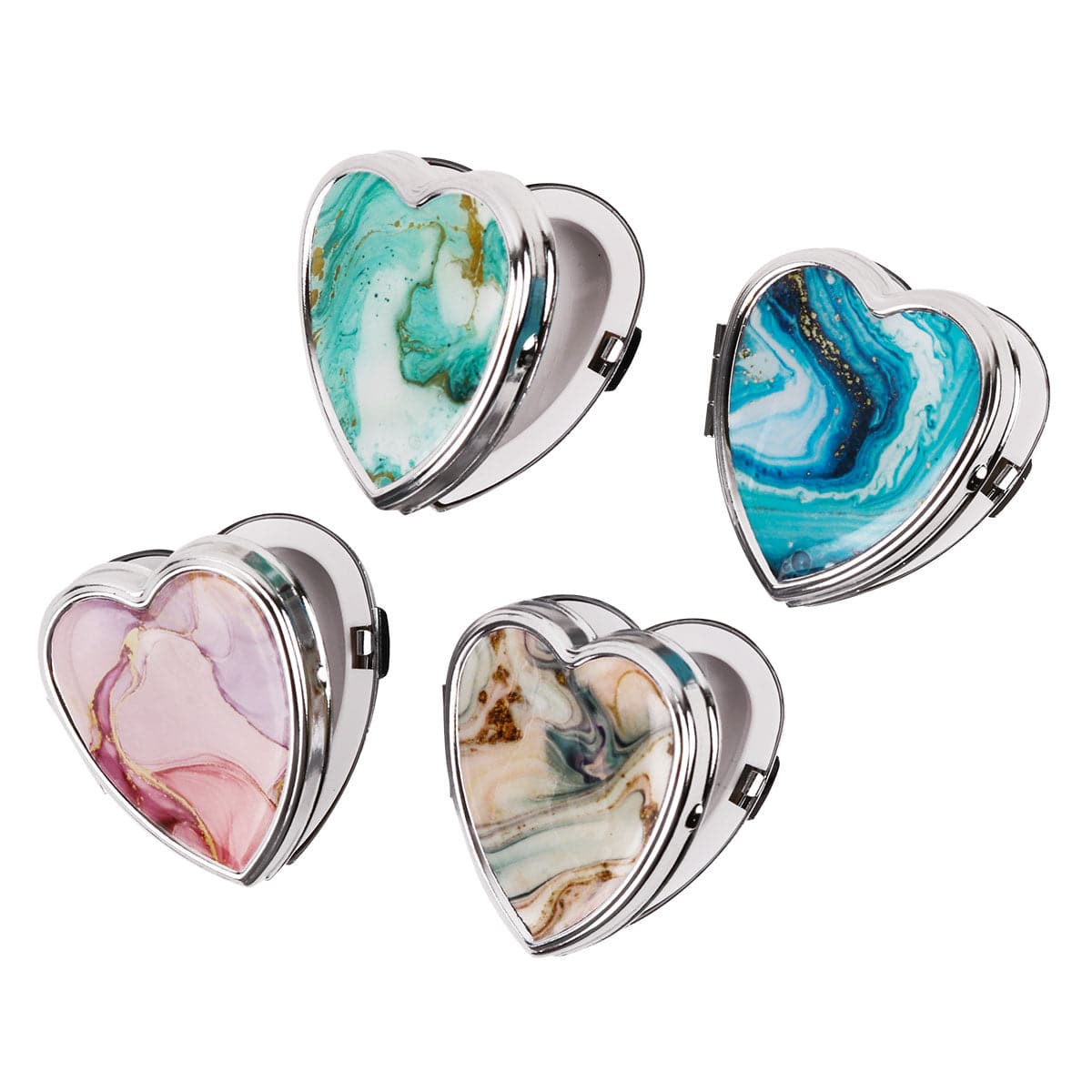 Wholesale Heart Shaped Pill Box Displayer of 24