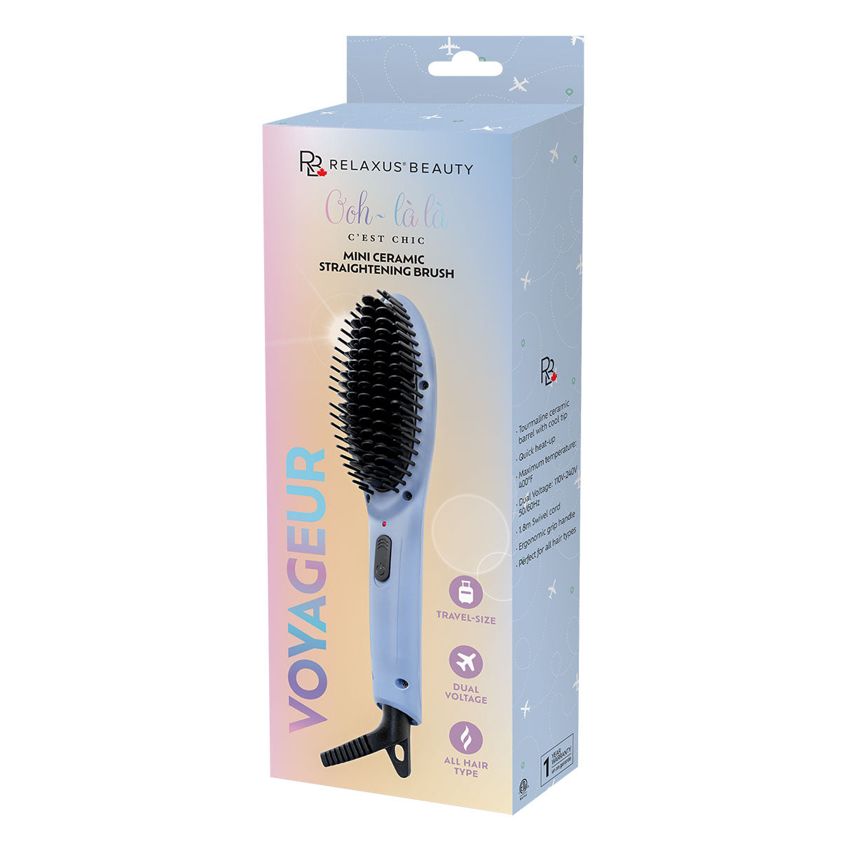 Wholesale Voyageur Mini Ceramic Straightening Brush