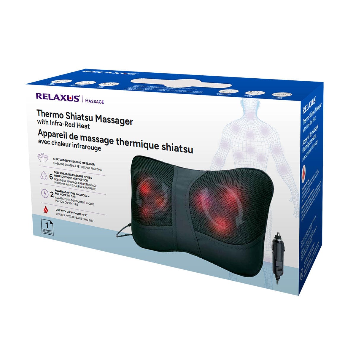 Wholesale Thermo Shiatsu Neck & Back Massager with Infrared Heat
