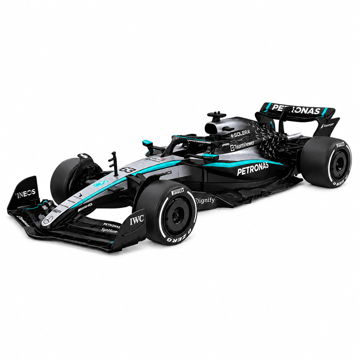 Mercedes-AMG F1 W16 1:16 RC building kit 52-piece Mercedes-AMG Formula 1 RC car kit Mercedes-AMG F1 W16 remote-control building set 1:16 Mercedes Formula 1 model with remote control Mercedes-AMG RC car with rubber wheels and suspension
Mercedes Formula 1 DIY building kit assembled Mercedes-AMG F1 W16 2.4GHz remote-control car
Officially licensed Mercedes-AMG Formula 1 building kit