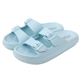 Wholesale Women's Vegan Comfy'z Plus Pastel Blue Sandal Slides
