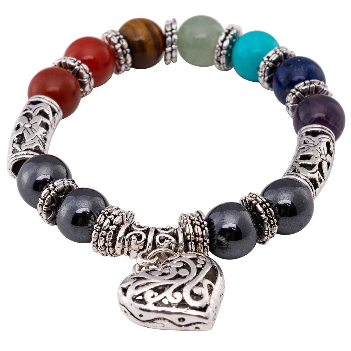 Wholesale Chakra Magnetic Bracelets Displayer of 6