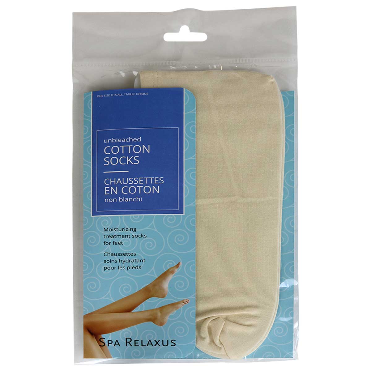 Wholesale Natural Unbleached Moisturizing Socks