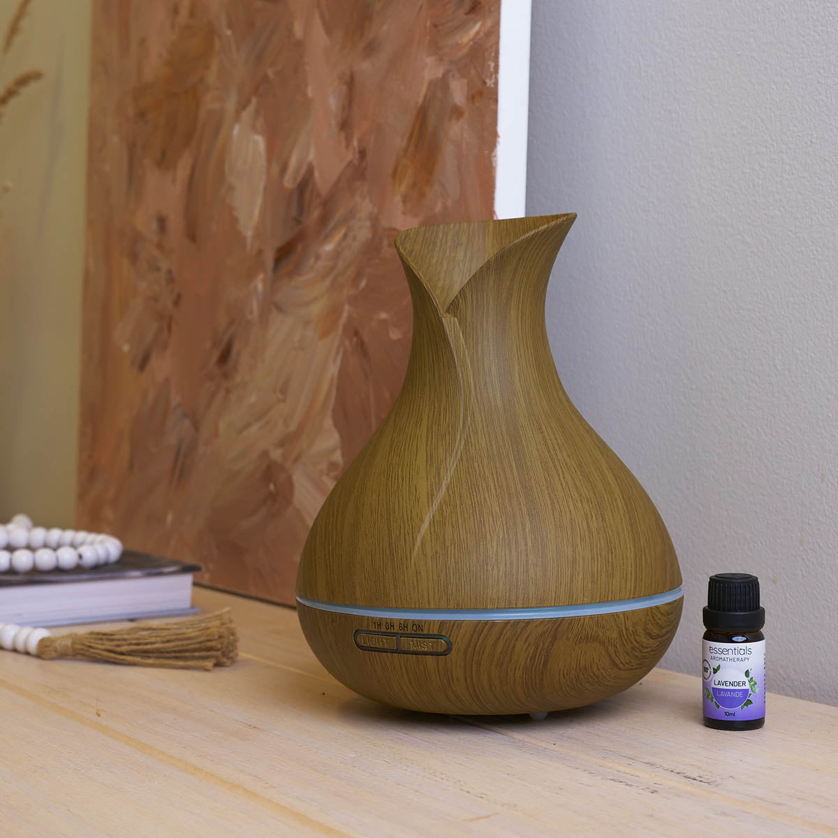 Tulip Scents Essential Oil Diffuser + 1 x 10 ml Lavender Essential Oil