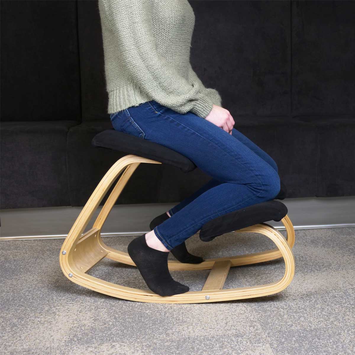 Woman sitting on ergo Kneeling & Rocking Chair