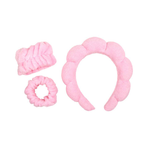 Wholesale Spa Headband and Wristband Set for Women