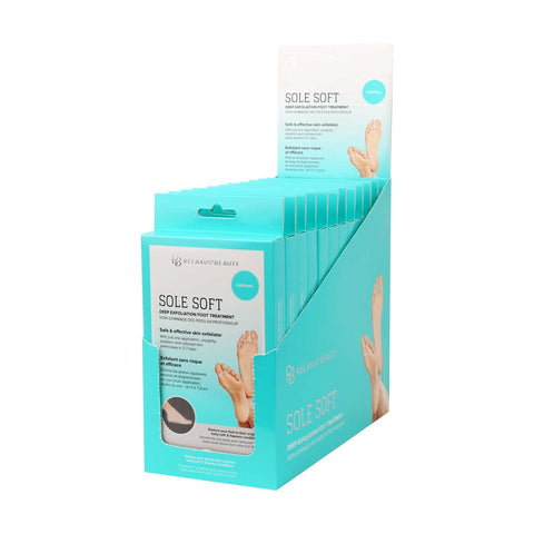 Wholesale Deep Exfoliating Sole Soft Foot Mask - Displayer of 12