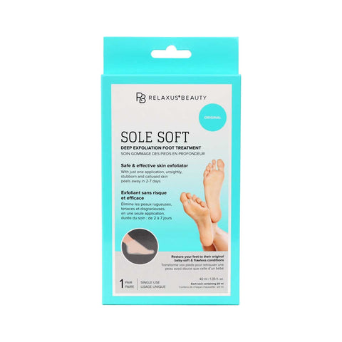 Wholesale Deep Exfoliating Sole Soft Foot Mask - Displayer of 12