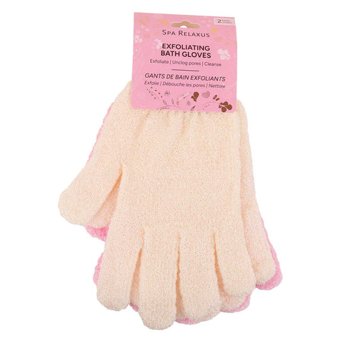 Wholesale Moisturizing Exfoliating Nylon Bath Gloves (2-Pairs)