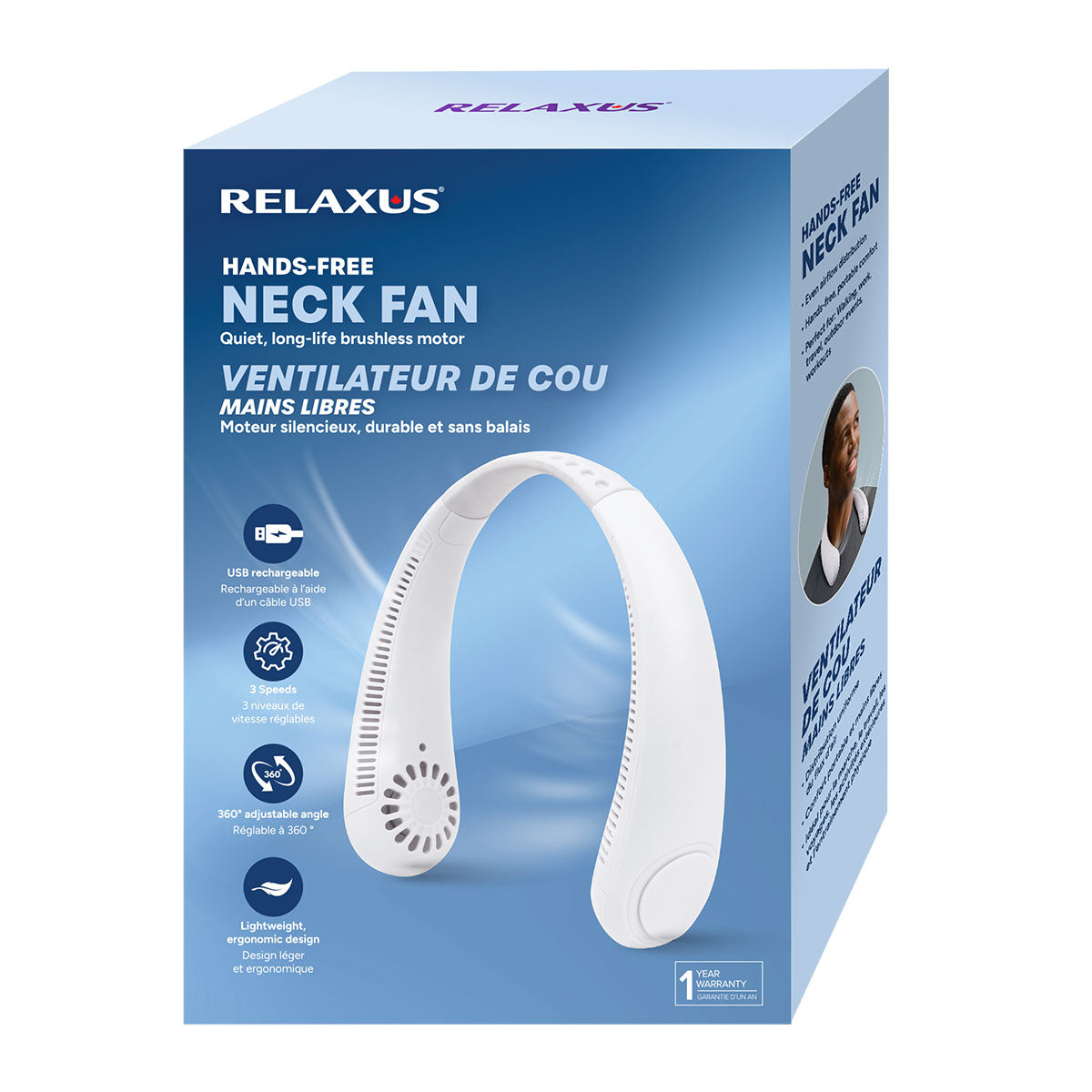Wholesale Hands Free Neck Fan – Quiet Portable Cooling – Relaxus ...