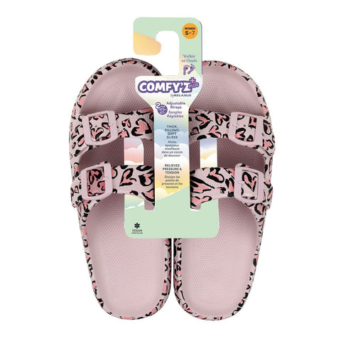 Wholesale Women's Vegan Comfy'z Plus Slides Package Deal (64 Pairs)