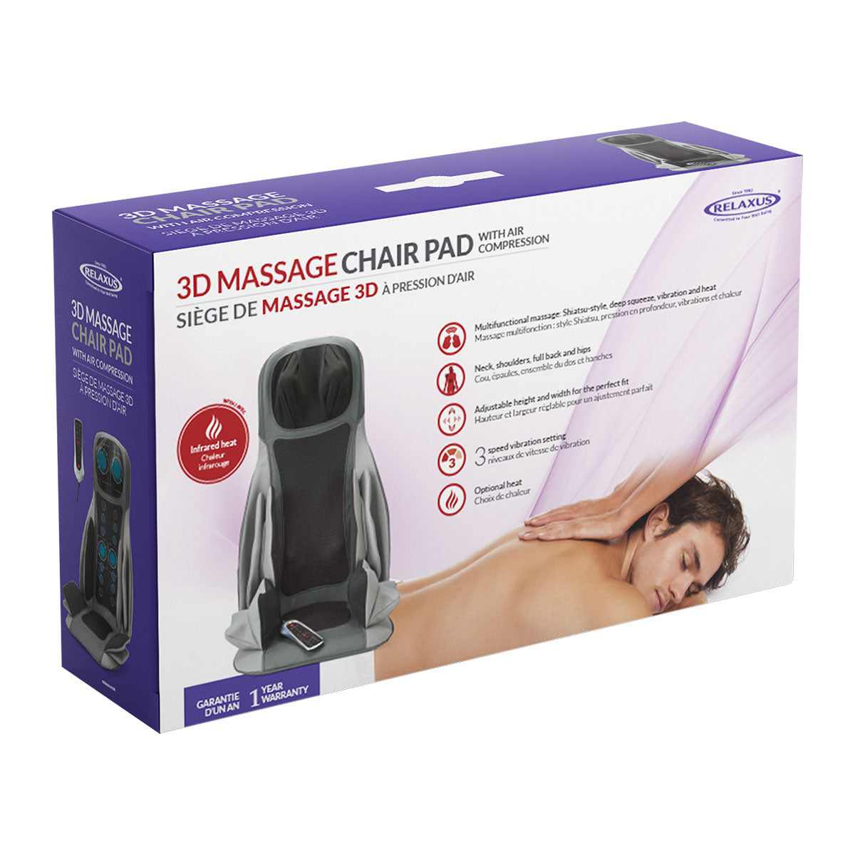Wholesale | Massage Chair Pad With Heat & Air Compression Relaxus Wholesale USA Wholesale | Massage Chair Pad With Heat & Air Compression Relaxus Wholesale USA