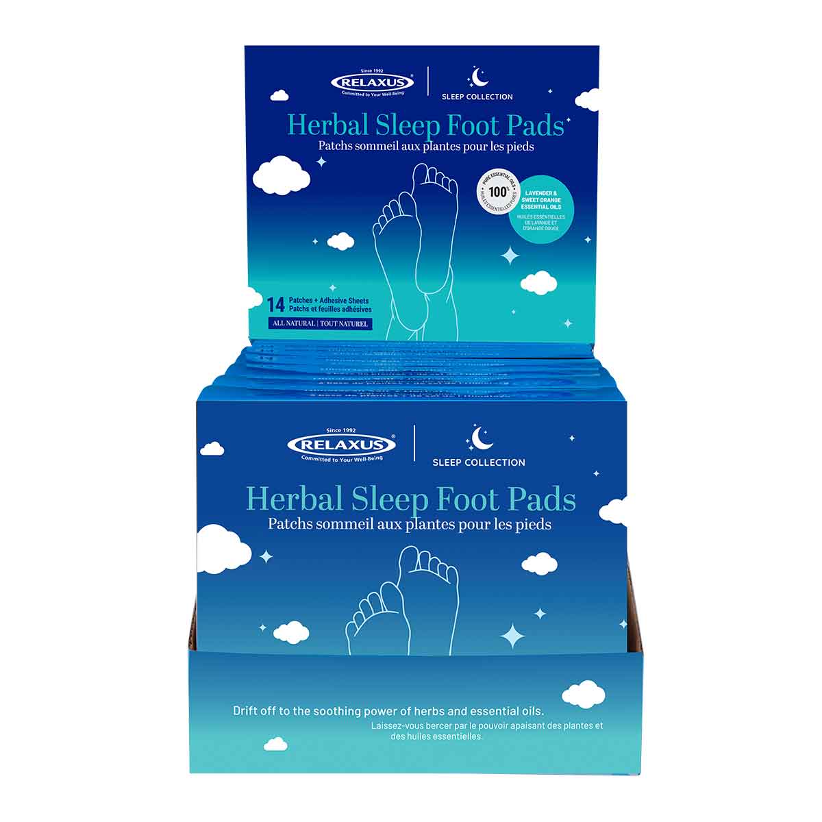 Wholesale Sleep Aid Herbal Foot Pads - Displayer of 6