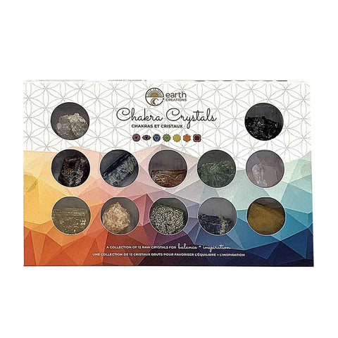 Wholesale Chakra Crystals Gift Set (12-Piece) Displayer of 12