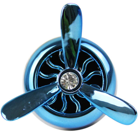 Wholesale Metallic Blue Fan Style Car Vent Diffuser