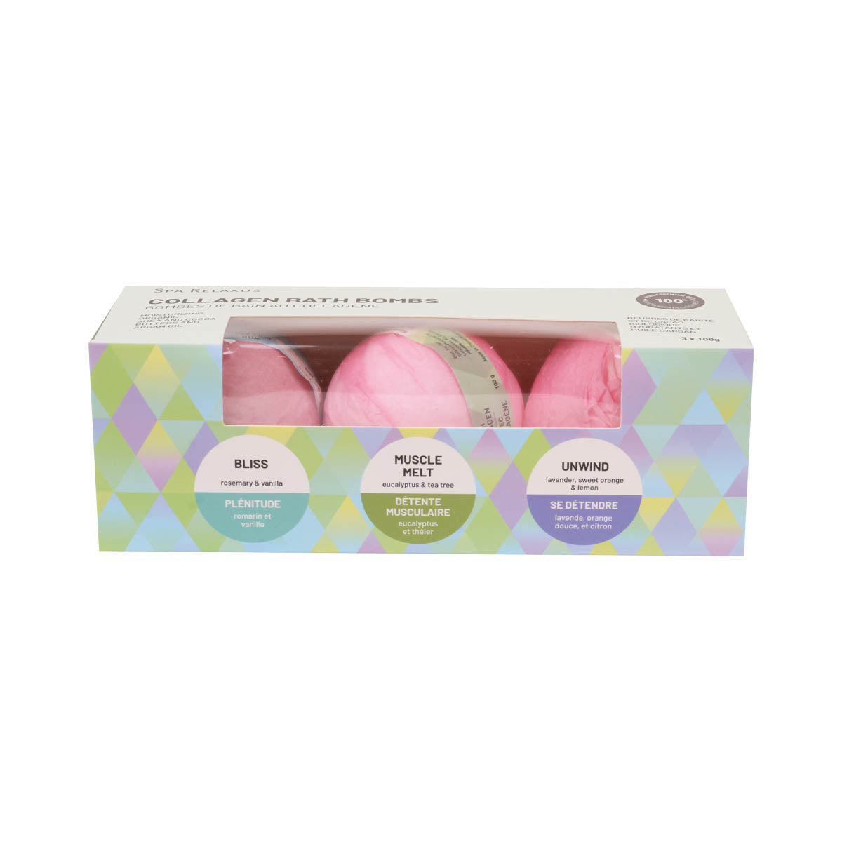 Wholesale Collagen Bath Bombs displayer