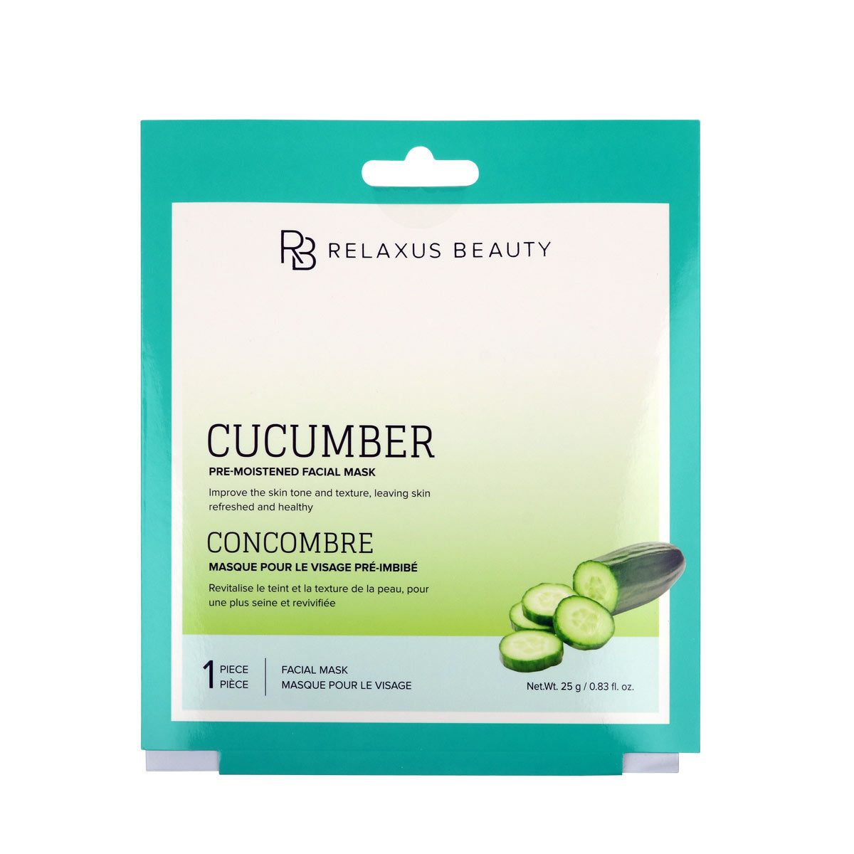 Wholesale Cucumber Face Mask - Displayer of 12