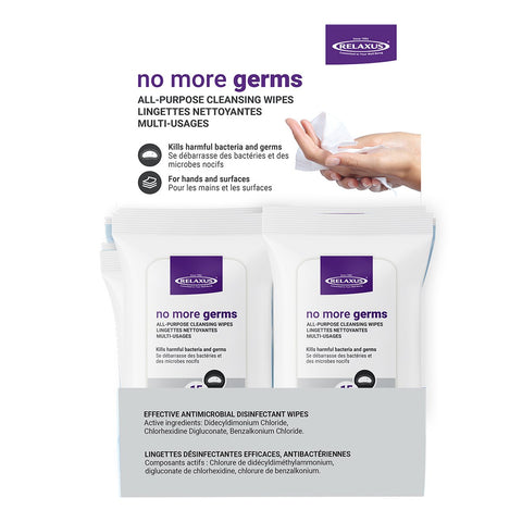 Wholesale No More Germs Anti-Bacterial Cleansing Wipes  