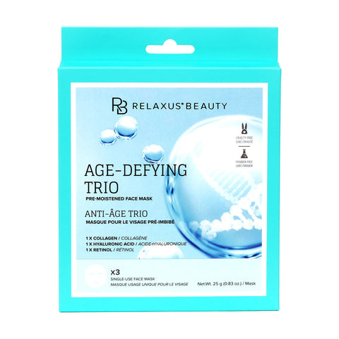 Wholesale Age-Defying Trio Face Masks - Displayer of 12