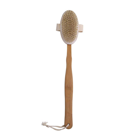 Wet & Dry Bamboo Bath Brush Kit with 3 Heads