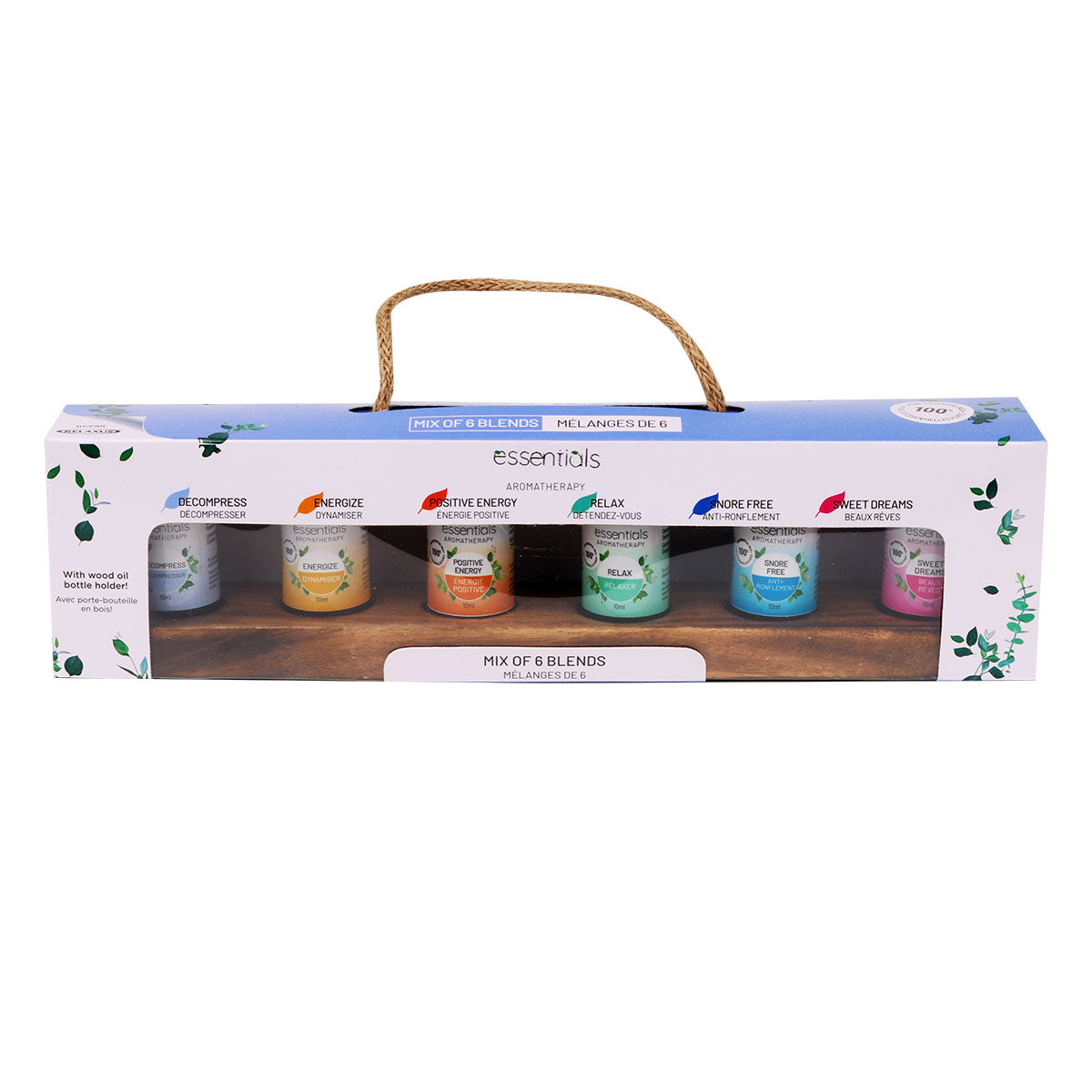 Wholesale Mix of Six Essential Oils Blends Gift Set (6 x 10 ml Bottles)