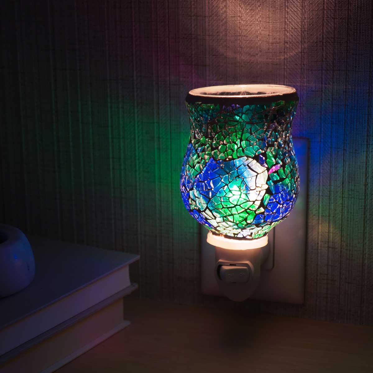 Aroma Sparkle Essential Oil Night Light Diffuser blue