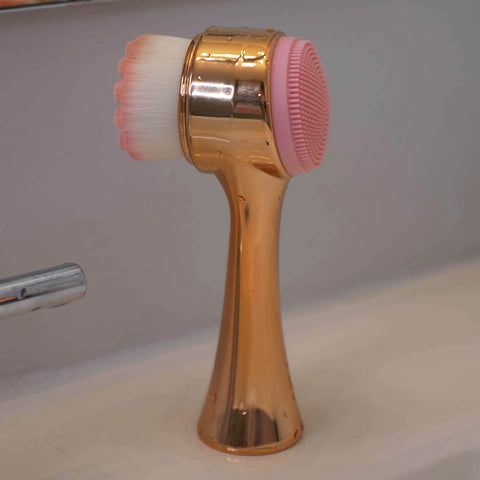 Rose Gold 2-in-1 Facial Cleansing and Massage Brush