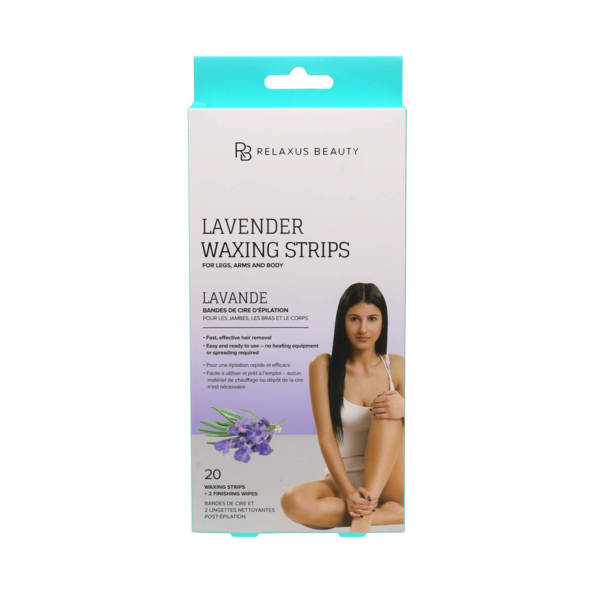 Body Wax Strips lavender