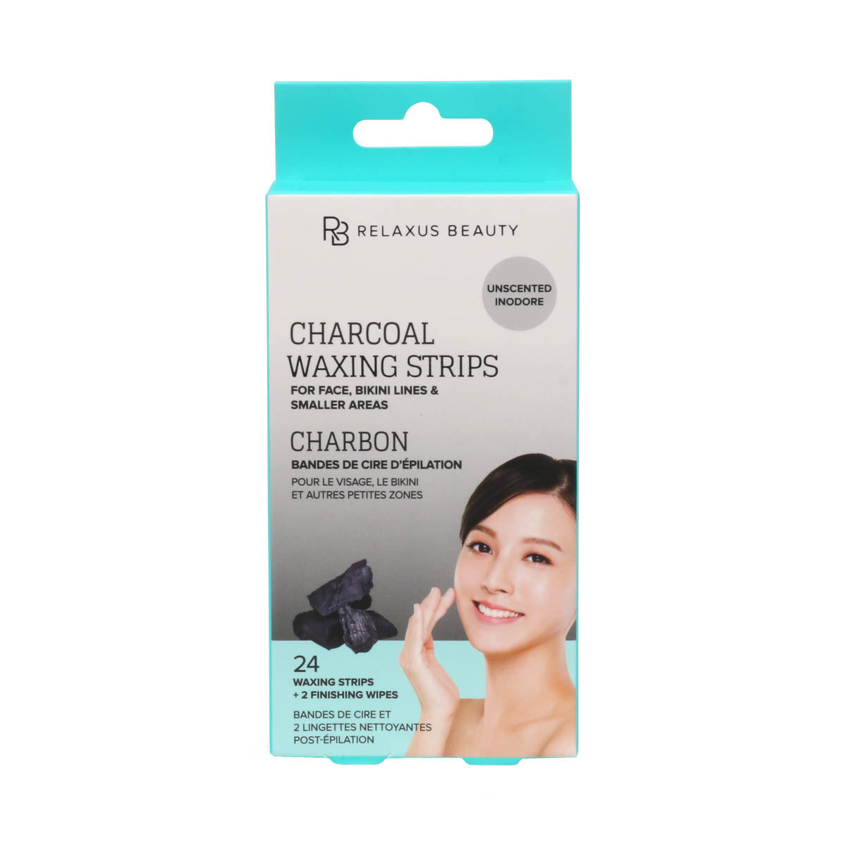 Face Wax Strips charcoal