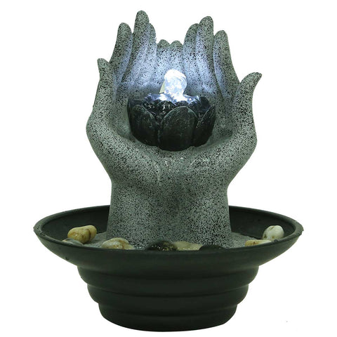 Lotus Hands Indoor Water Fountain