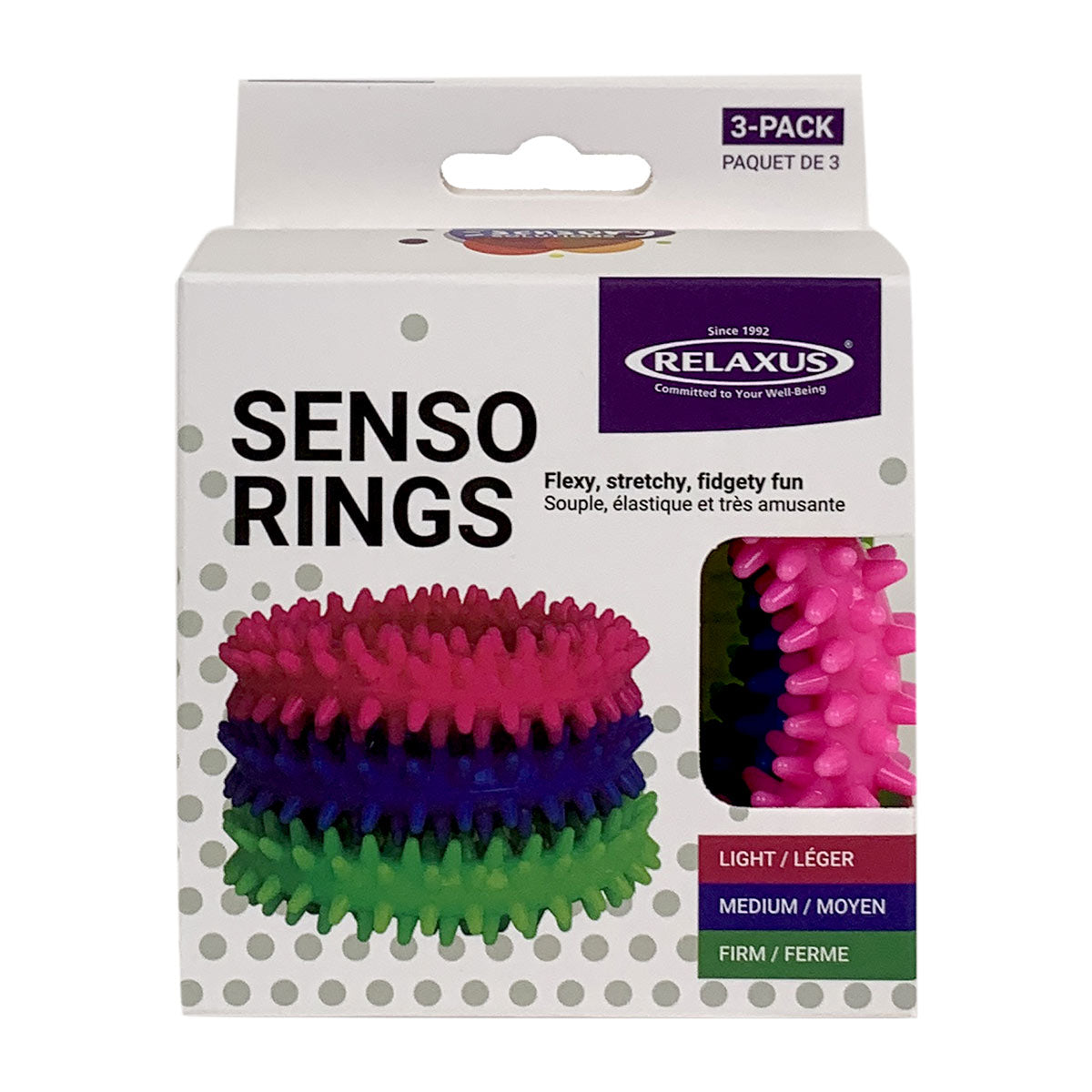 Wholesale Senso Rings (3-Piece Set) Displayer of 12