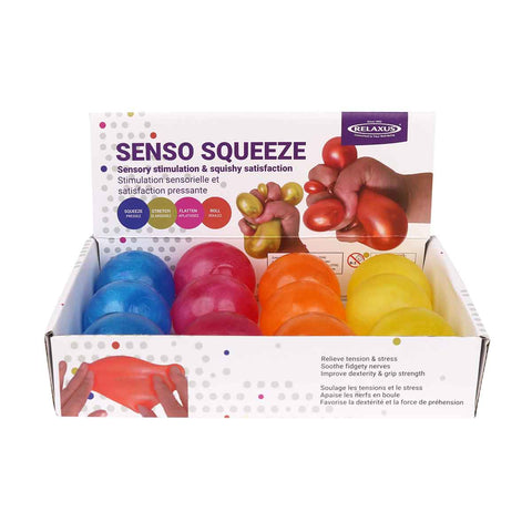 Wholesale Senso Squeeze Stress Balls - Displayer of 12