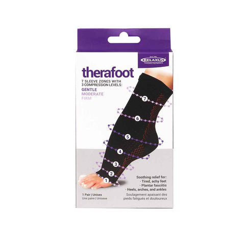Wholesale Therafoot Hemp Compression Sleeves - Displayer of 6