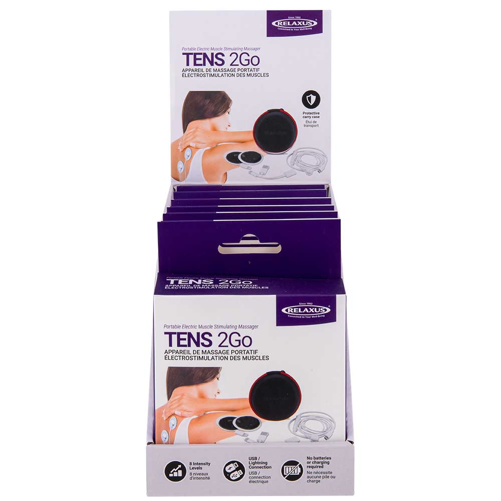 Wholesale Tens 2 Go Muscle Stimulating Massager Displayer of 6