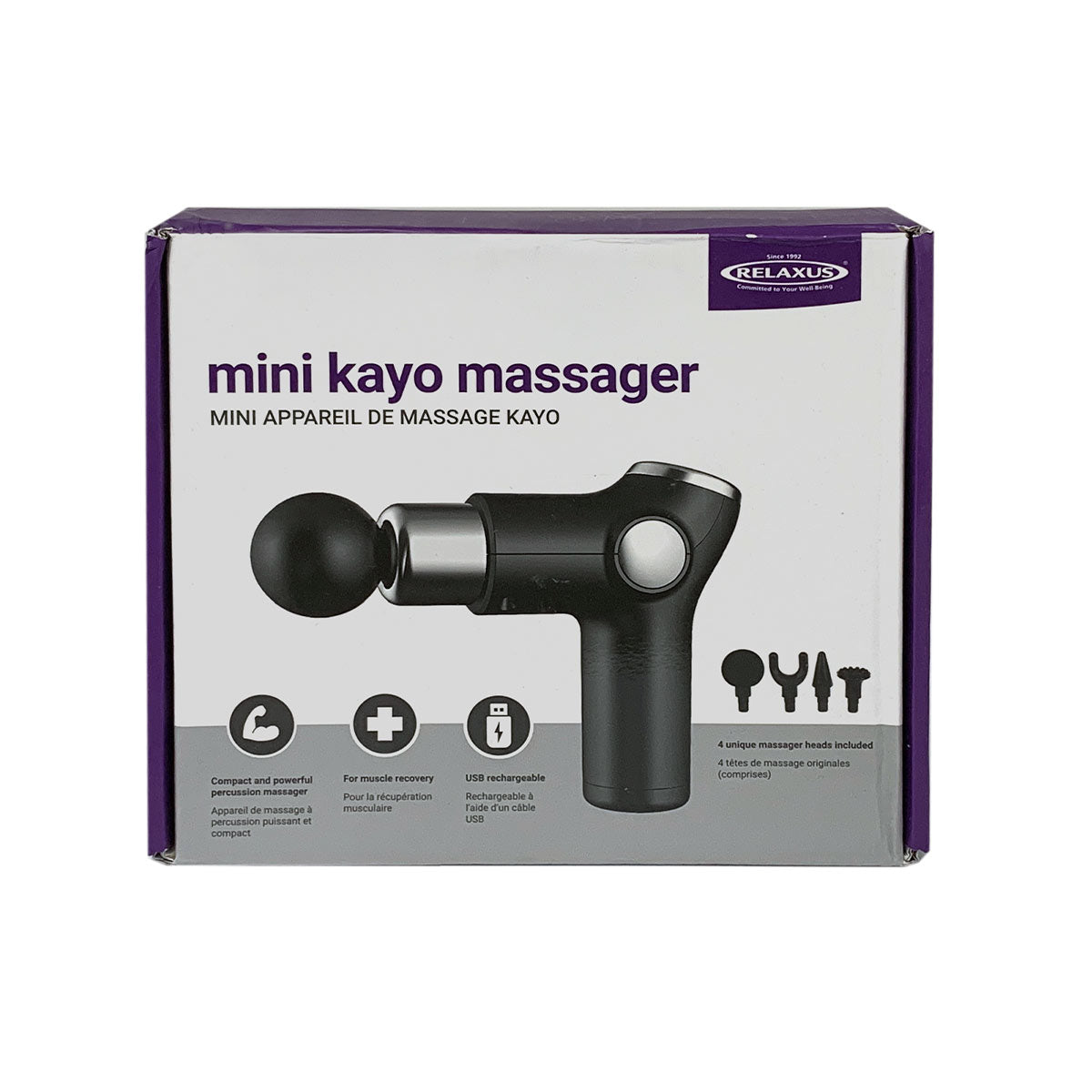 RELAXUS Professional-Touch Handheld Massage Wand Body Massager